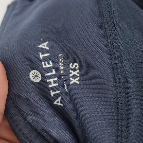 Athleta Ready Set Go Shorts Jigsaw Running Liner Stash Pocket 2 In 1 WOmens XXS - Picture 10 of 11